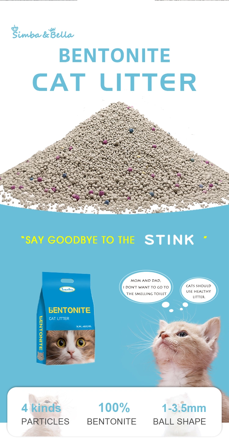 Cat Litter Suppliers Dust-Free Strong Clumping Ball Shaped Bentonite Cat Litter